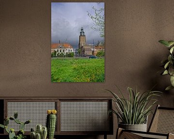 De Walburgiskerk in Zutphen in het voorjaar van Henk van Blijderveen