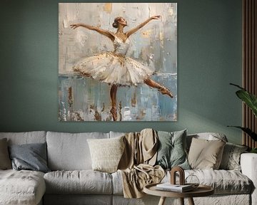 Ballerina olieverf van TheXclusive Art