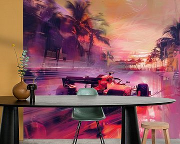 Formula 1 F1 red abstract