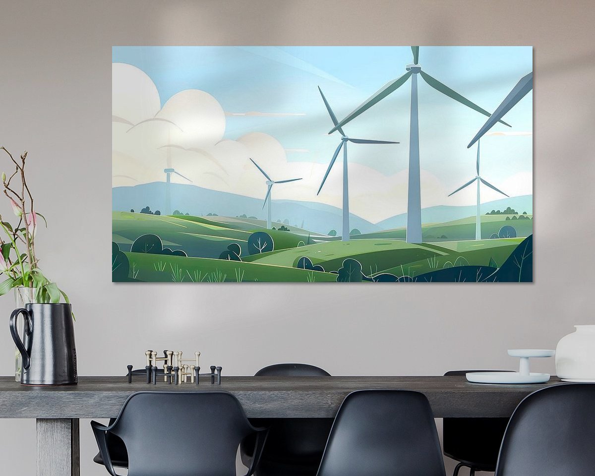 Example of the artwork in a room