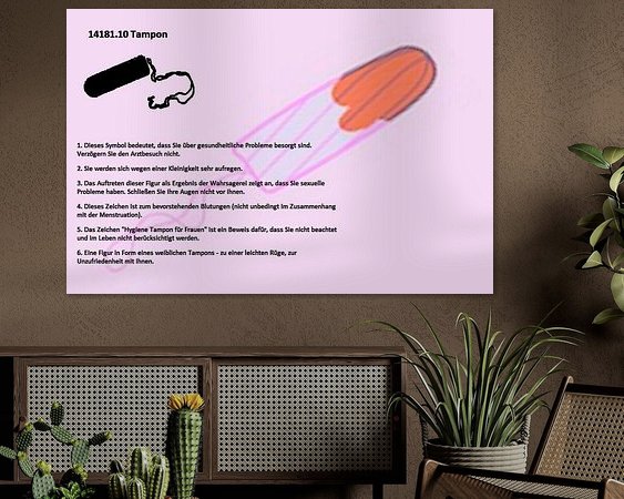 Example of the artwork in a room