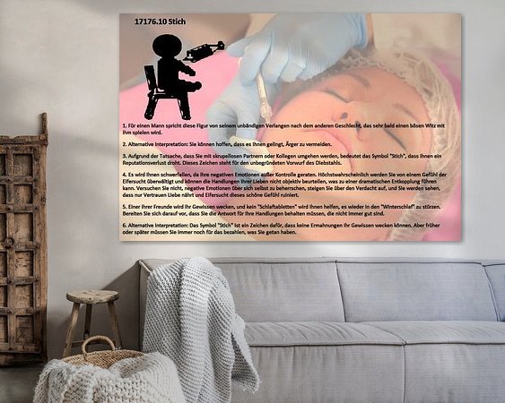 Example of the artwork in a room