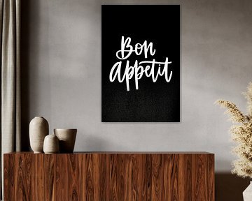 Keuken Poster Bon Appetit van Marian Nieuwenhuis