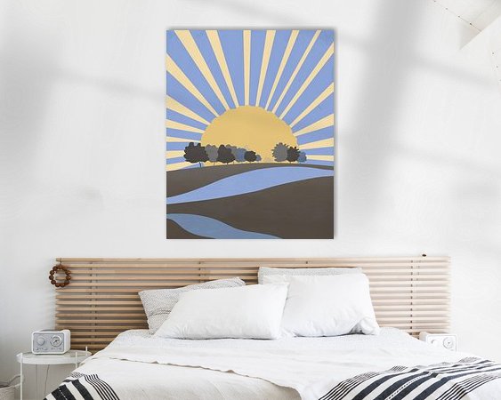 Example of the artwork in a room