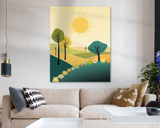 Example of the artwork in a room