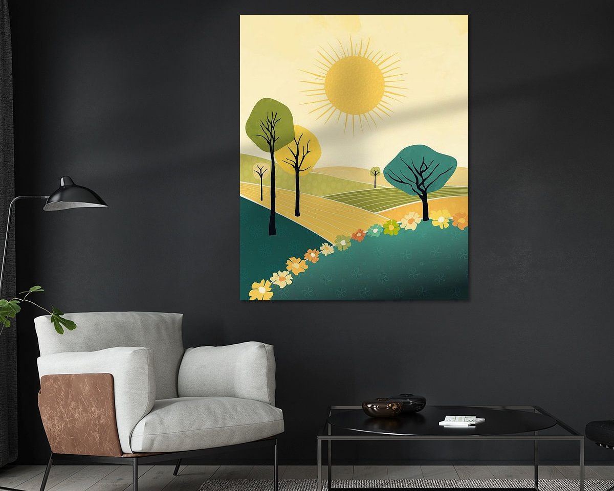 Example of the artwork in a room