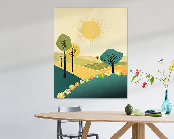 Example of the artwork in a room