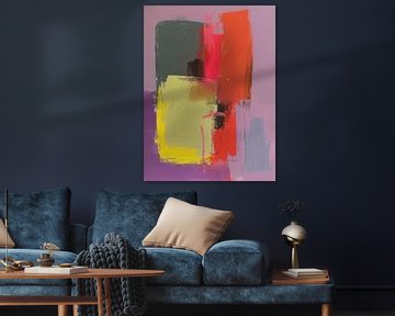 Super kleurrijk modern en abstract van Studio Allee