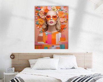 Abstract colourful portrait - Vivaciou Verve by GᎥรєlค Art Ŧ๏г Y๏ย