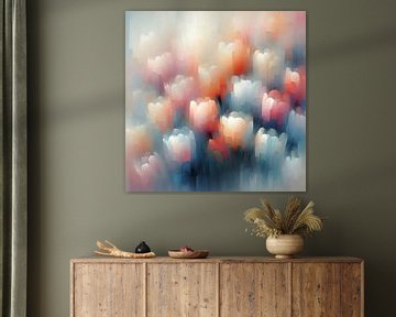 Tulpen abstract van Jessica Berendsen