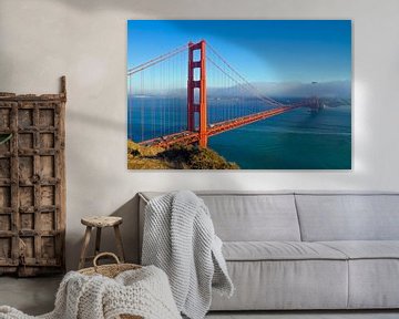 Golden Gate Bridge & Nebel von Melanie Viola