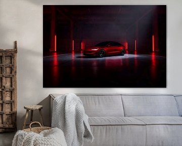 Tesla Model 3 van Art Indi