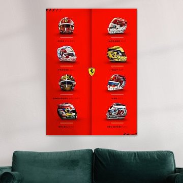 ferrari helm geselecteerd