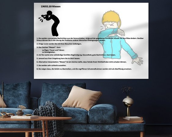 Example of the artwork in a room