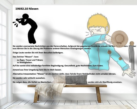 Example of the artwork in a room