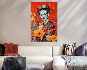 Frida - Kleurrijk portret van Poster Art Shop