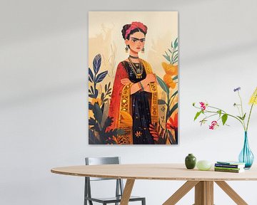 Frida's paradijs anime stijl van Felix Brönnimann