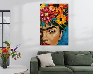 Frida Bloemen van Poster Art Shop