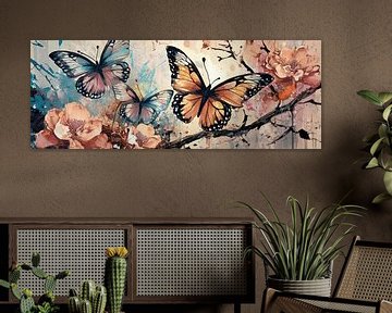 Panorama vlinder paradijs van Emiel de Lange