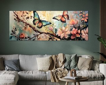 Panorama tropische vlinders van Emiel de Lange