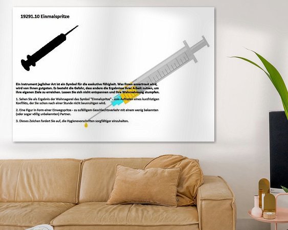 Example of the artwork in a room