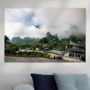 Early morning in the misty mountains of Khao Sok, Thailand