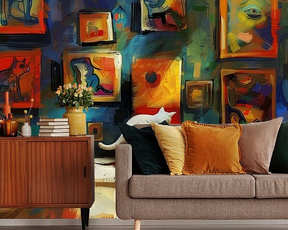 Example of the artwork in a room