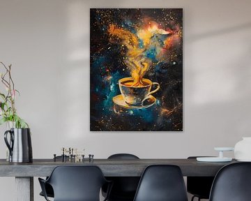 Koffie in de ruimte van herculeng