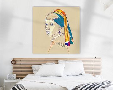 Das Mädchen mit dem Perlenohrring von Poster Art Shop