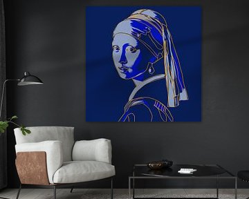 Das Mädchen mit dem Perlenohrring von Poster Art Shop