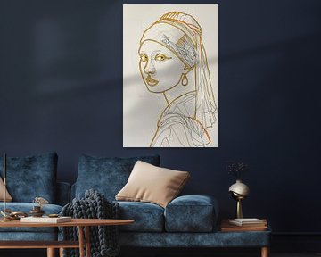 Das Mädchen mit dem Perlenohrring von Poster Art Shop