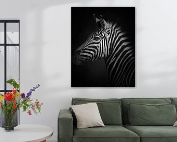 De gestreepte zebra van Steffon Reid