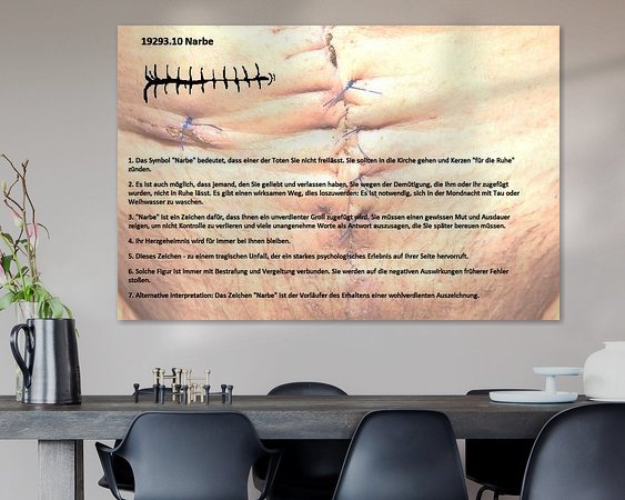 Example of the artwork in a room