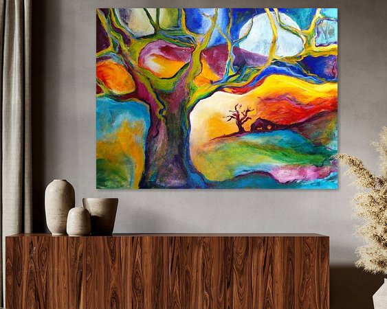 Example of the artwork in a room