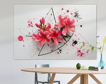 Azalea bloemen kunstwerk van Felix Brönnimann