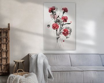 Anjers - Charmant bloemenkunstwerk voor een idyllisch huis van Felix Brönnimann