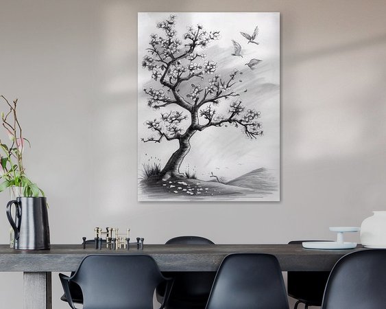 Example of the artwork in a room