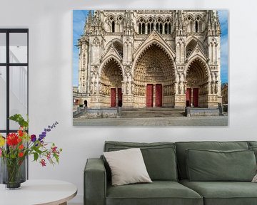 Westportalen van de kathedraal van Amiens van Achim Prill