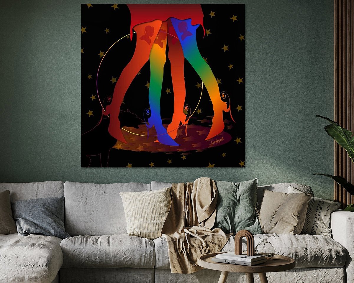 Example of the artwork in a room