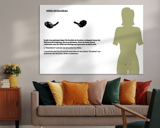 Example of the artwork in a room