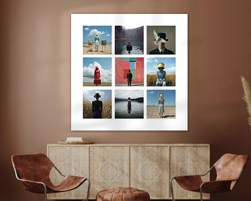 Collage van diverse AI beelden van Hans Hordijk