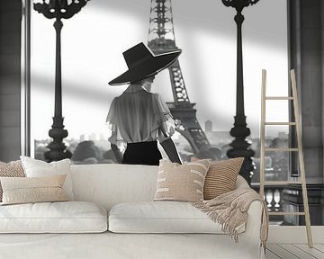 Modeshoot bij de Eiffeltoren van Skyfall