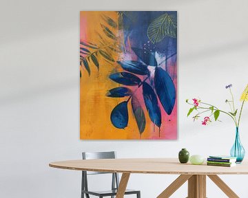 Kleurrijk botanisch, modern en abstract van Studio Allee