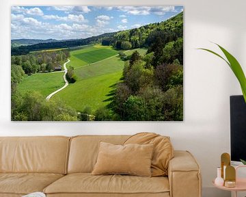 Uitzicht over de Ahorn vallei in Frans Zwitserland, Beieren van Animaflora PicsStock