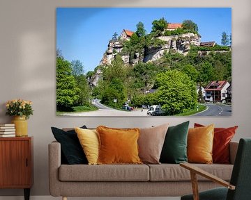 Uitzicht op kasteel Pottenstein in Frans Zwitserland in Beieren, Duitsland, van Animaflora PicsStock