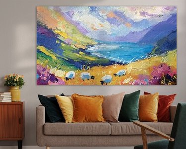 Example of the artwork in a room