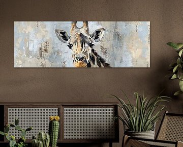 Giraffe Schilderen van Poster Art Shop