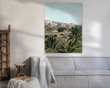 Palmbomen Gran Canaria | Fotoprint Canarische Eilanden | Kleurrijke reisfotografie Spanje van HelloHappylife