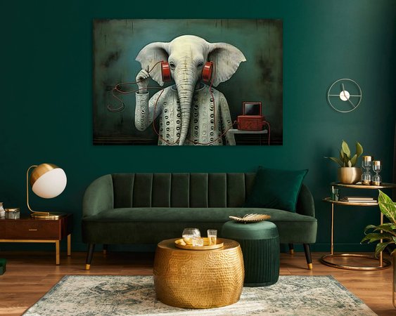 Example of the artwork in a room