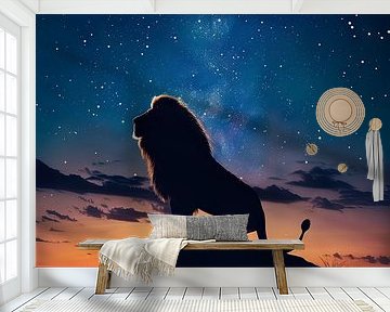 Leo zodiac sign by Poster Art Shop